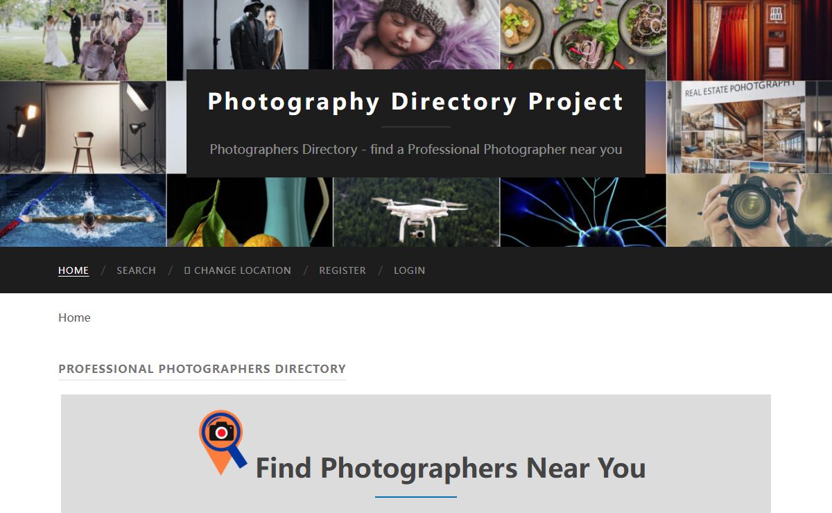 Professional Photographers Directory - Photography Directory Project