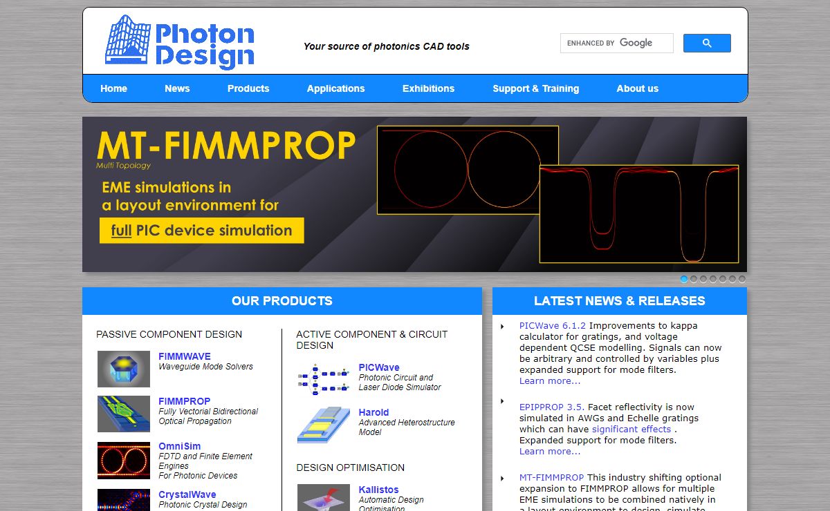 Photon Design - Your source of photonics CAD tools