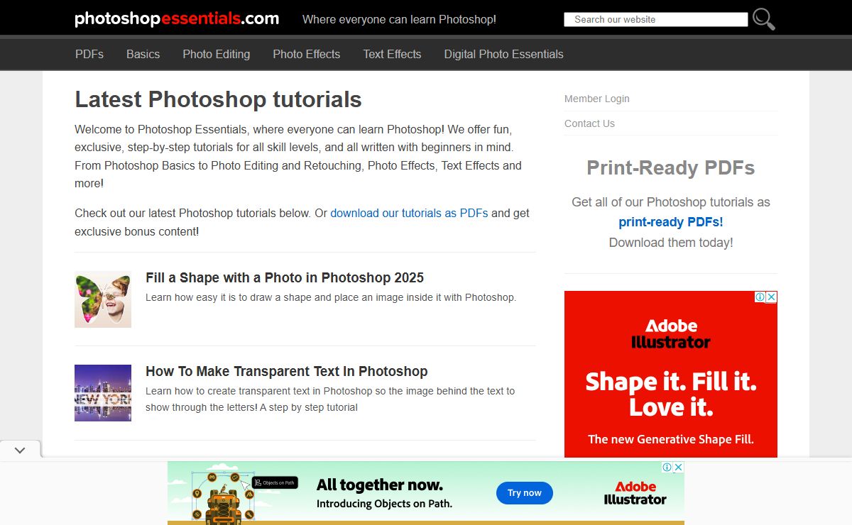 Adobe Photoshop Tutorials - Photoshop Essentials