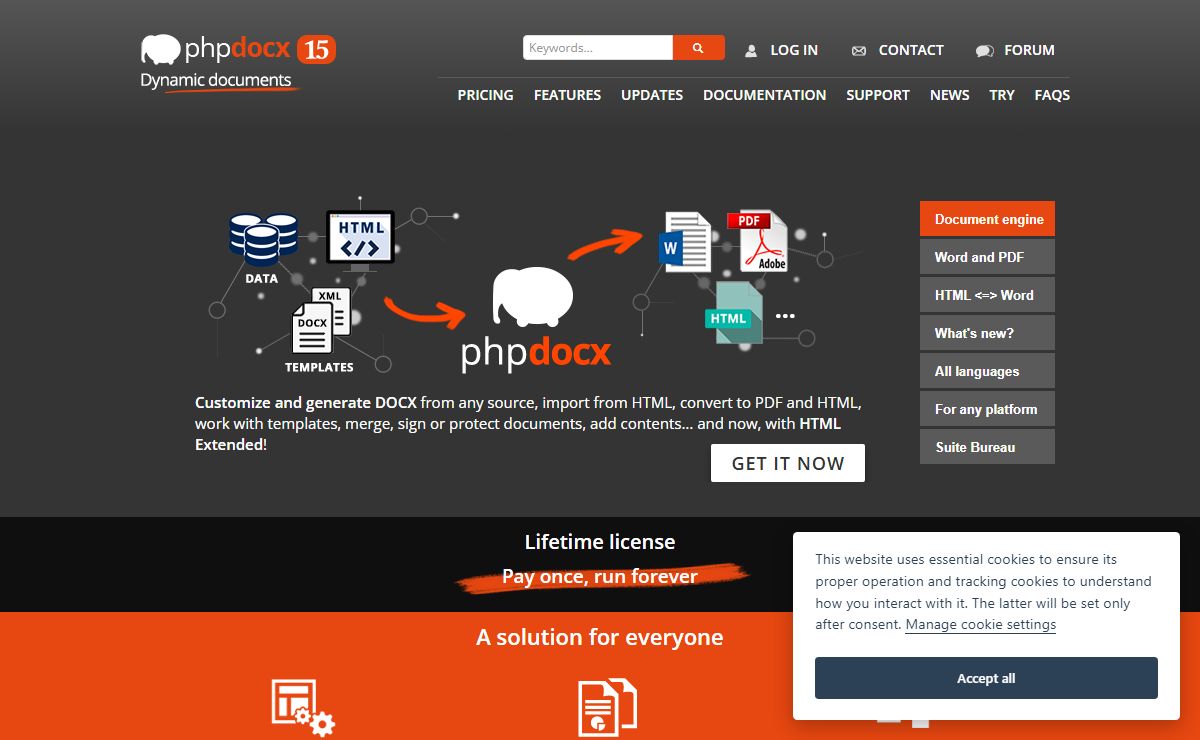 Create dynamical Word DOCX and PDF documents with PHP - phpdocx