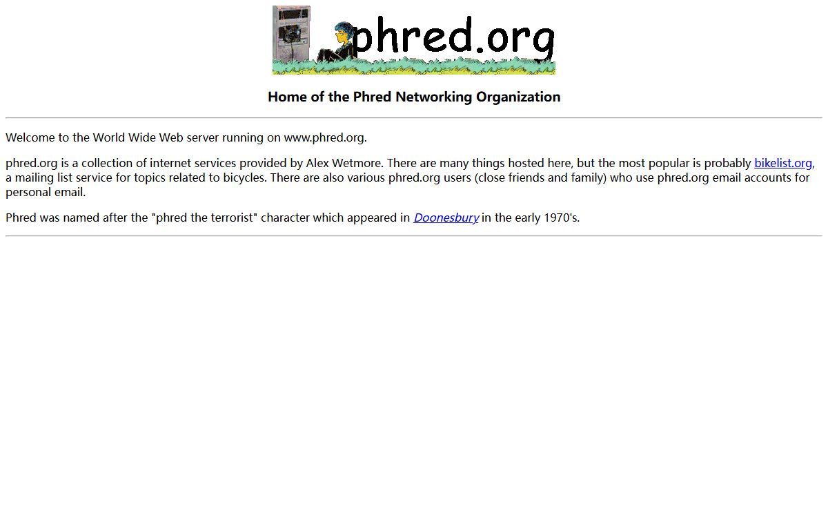 www.phred.org Home Page
