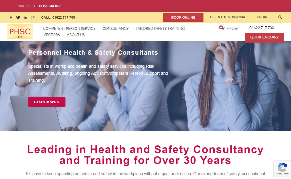 Health and Safety Consultants • PHSC Ltd