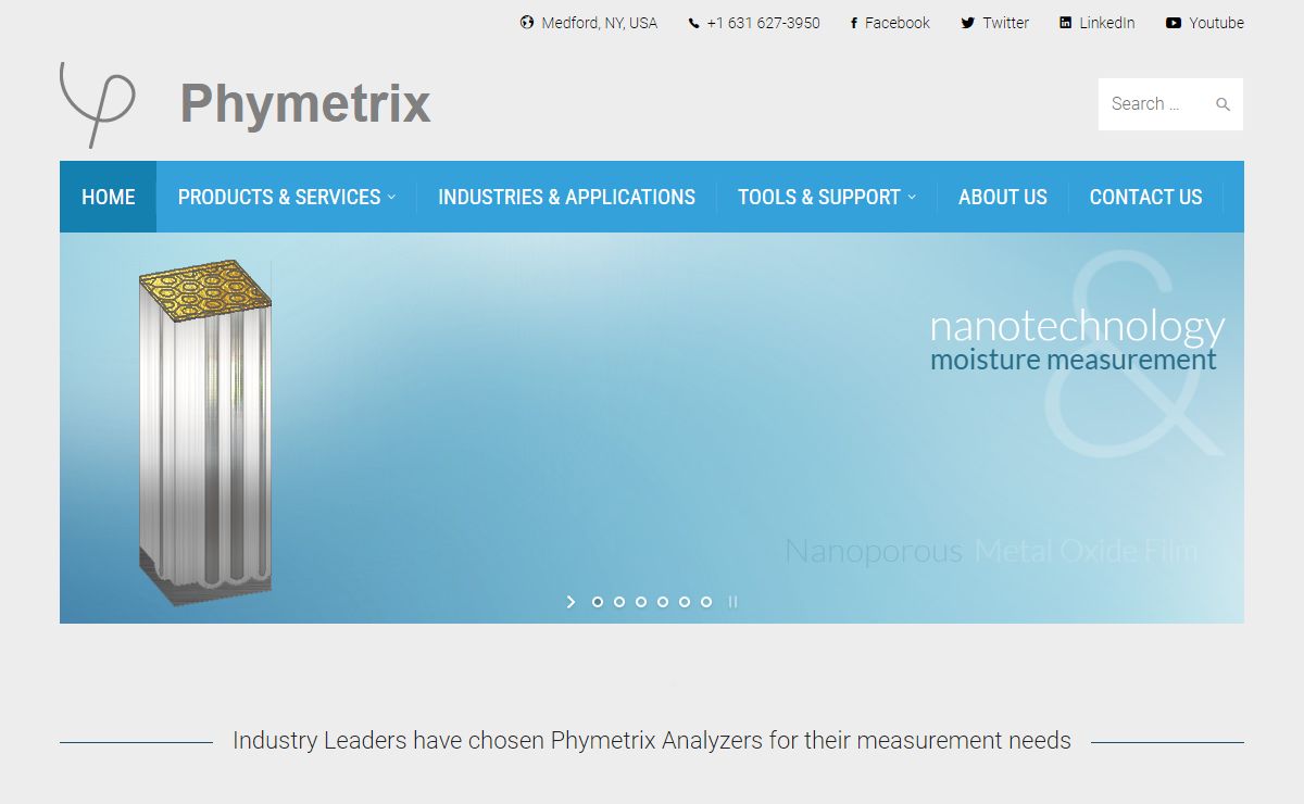 Phymetrix – Dewpoint meters, Moisture Analyzers and Hygrometers