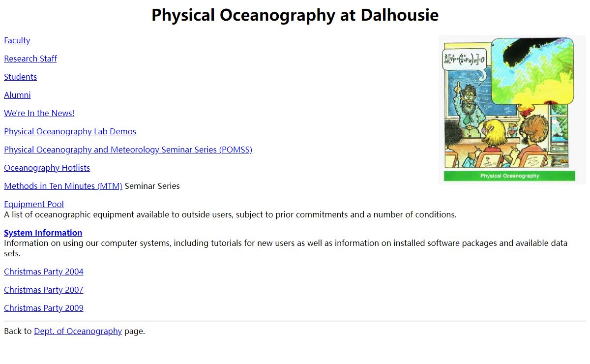 Physical Oceanography at Dalhousie University