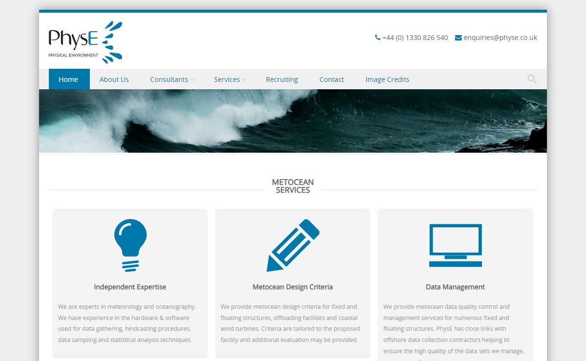 Home - PhysE Ltd Metocean Services