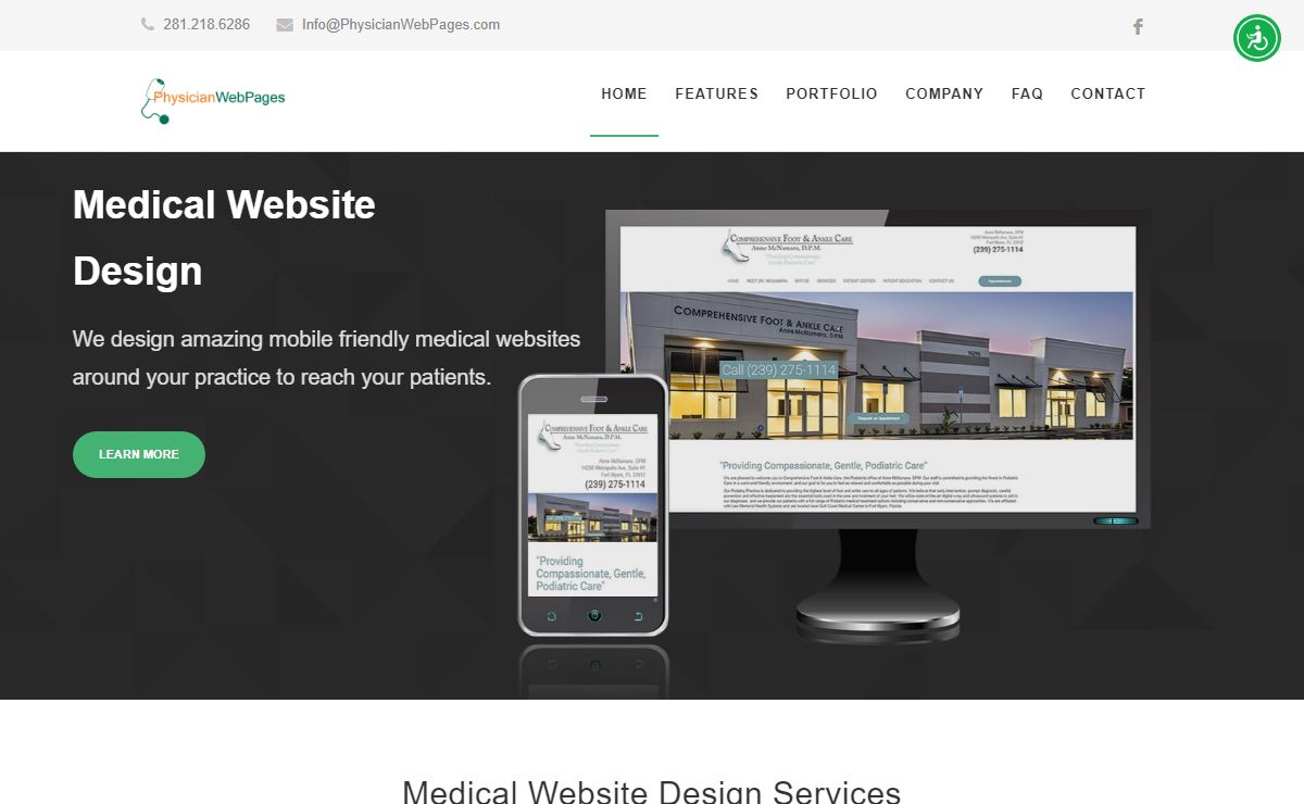 Best Podiatry and Medical Web Sites | Physician WebPages