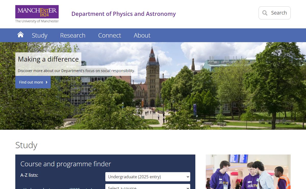 Department of Physics and Astronomy - The University of Manchester