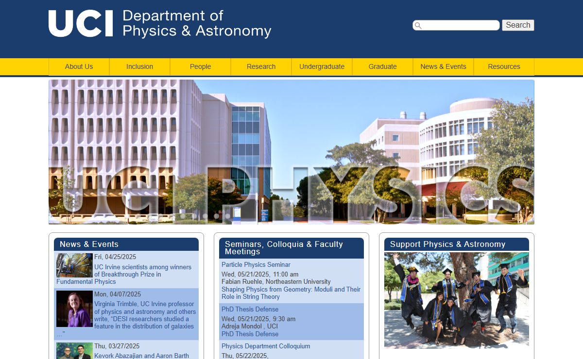 UCI Physics and Astronomy