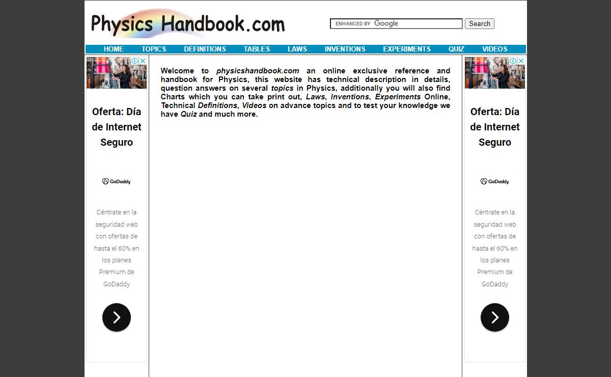 Physics Handbook - Online Guide for Physics