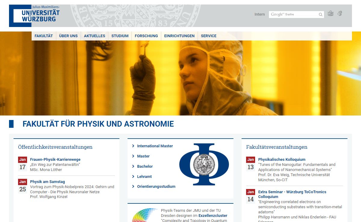 Fakultät für Physik und Astronomie - Fakultät für Physik und Astronomie