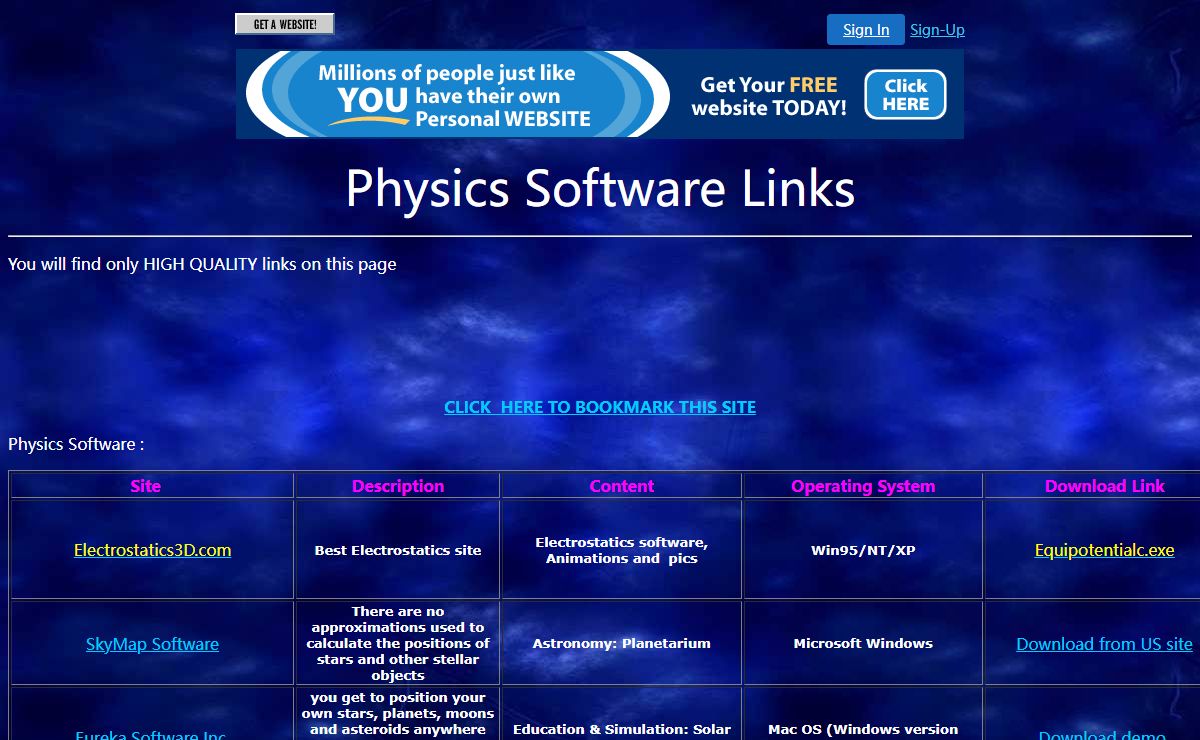 physics software links