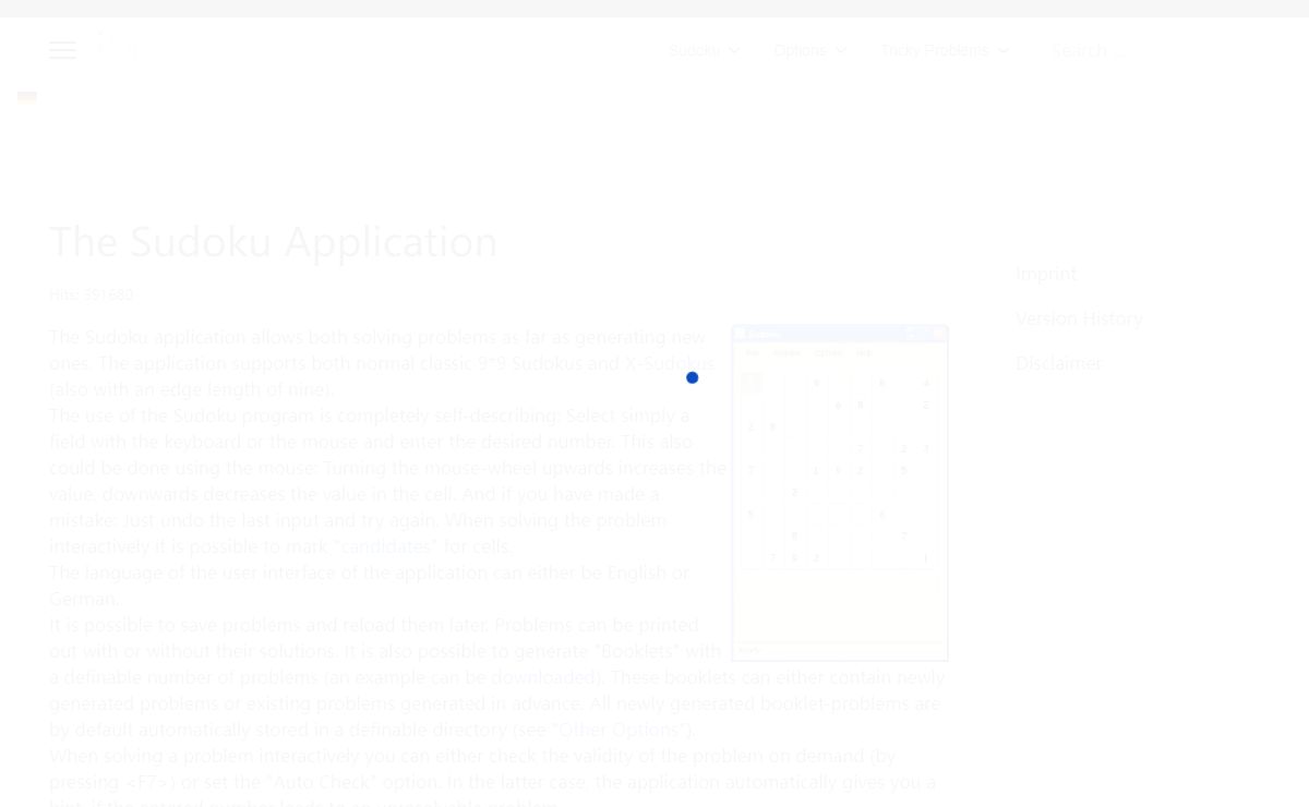 The Sudoku Application