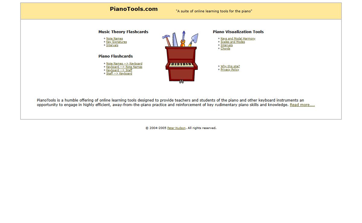 PianoTools.com -- Piano Flashcards, Visualization Tools and more!