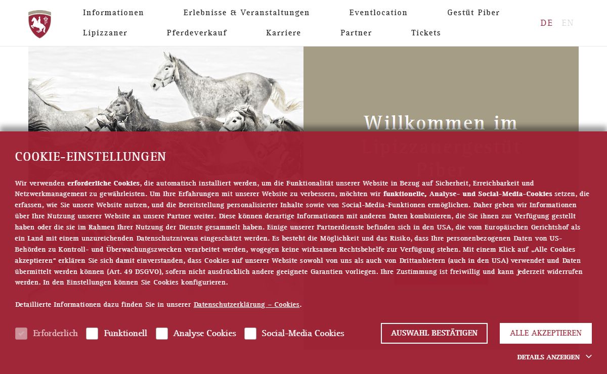 Piber: Lipizzanergestüt Piber