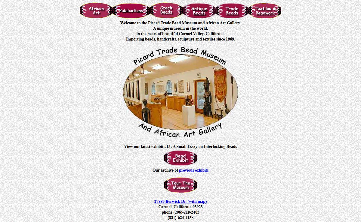 Picard Trade Bead Museum and African Art Gallery