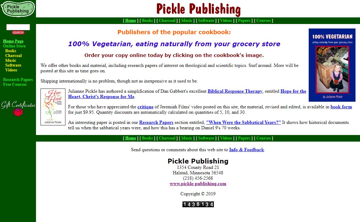 Pickle Publishing: Publishers of "100% Vegetarian"