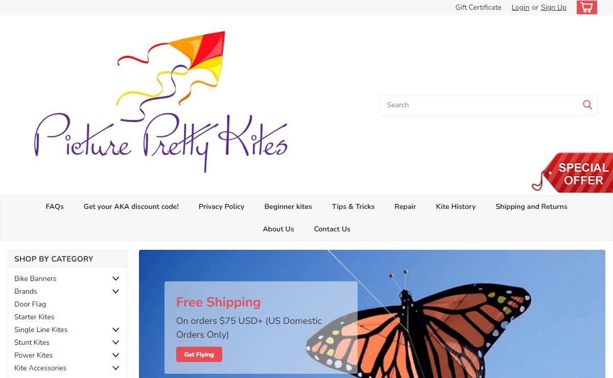 Picture Pretty Kites | Kites For Sale | Kites For Kids | Kite Accessories | Wind Spinners | Windsocks | Stunt Kites