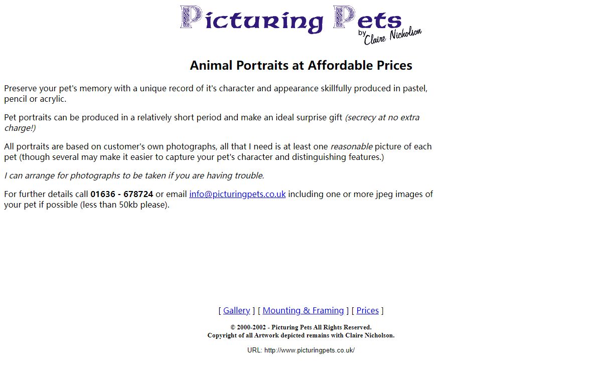 Picturing Pets - Animal Portraits at Affordable Prices