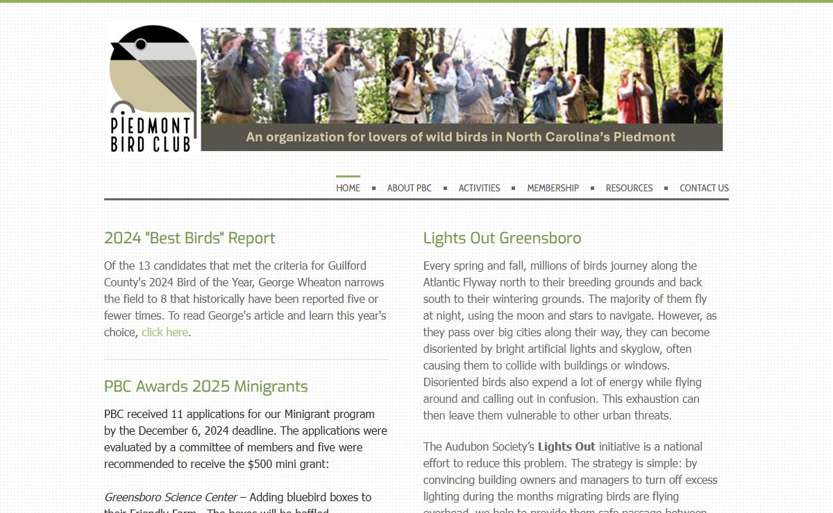 Piedmont Bird Club - Home