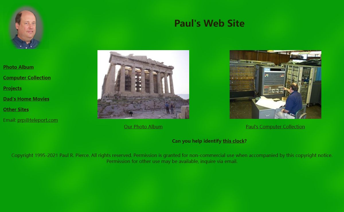 Paul's Web Site