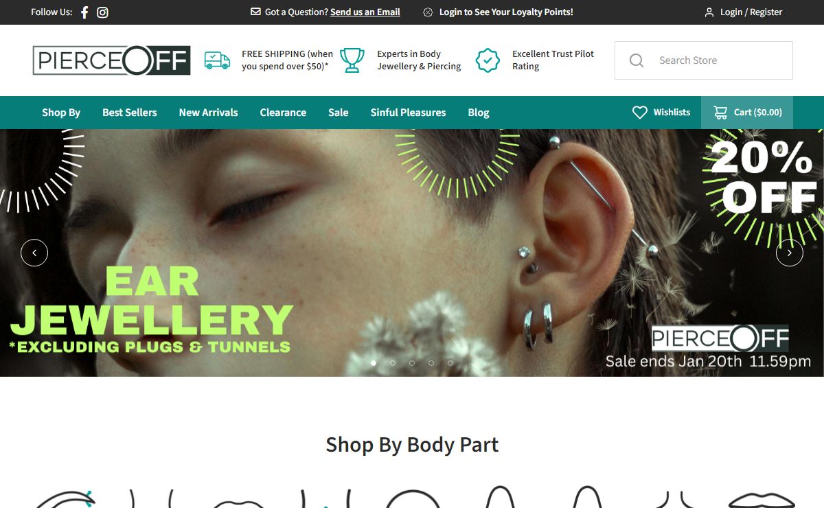 PierceOff: Australia's #1 Online Body Piercing Jewellery Store
