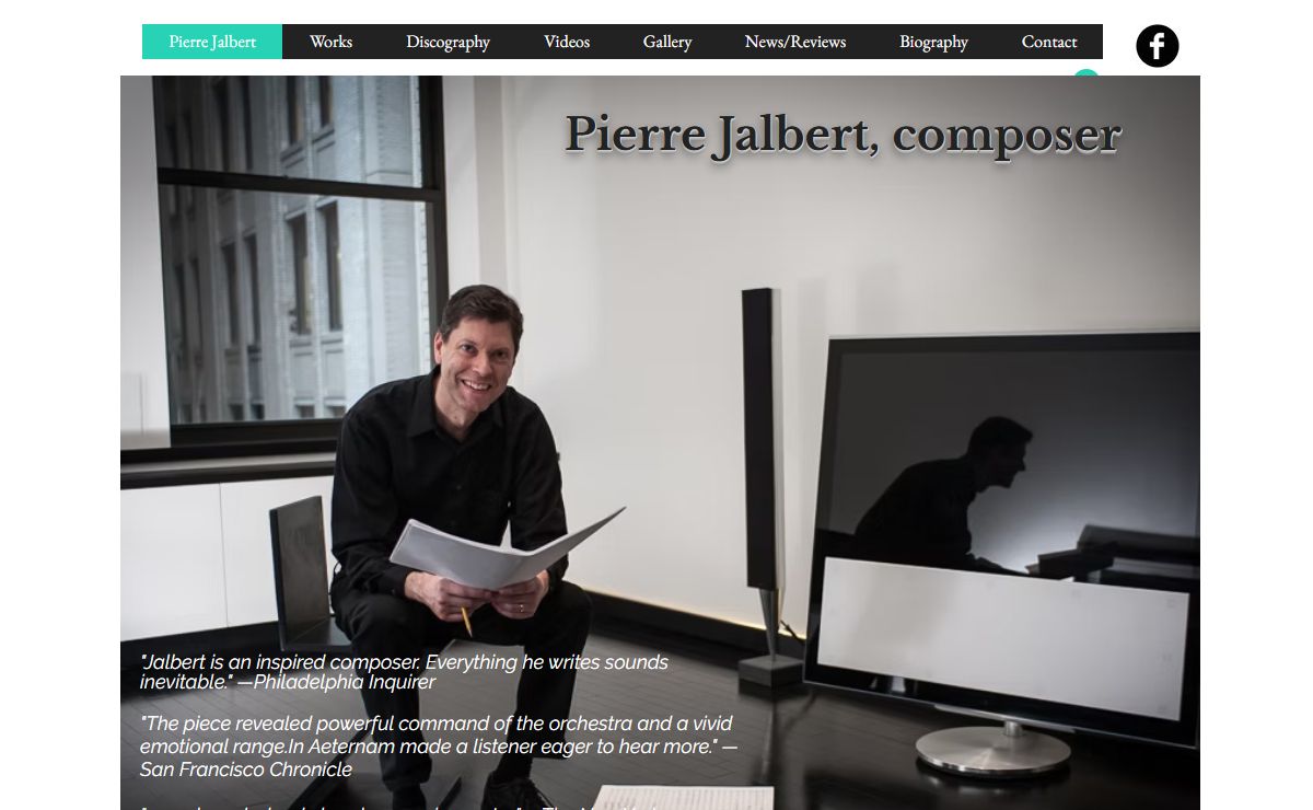Pierre Jalbert, Composer