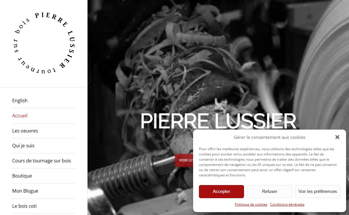 Pierre Lussier - Tourneur sur bois, Montréal, Québec, Lanaudière