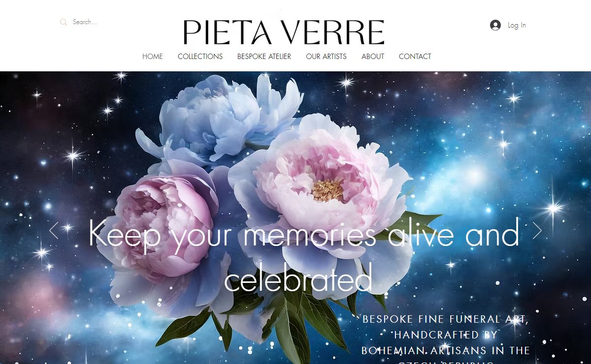 Pieta Verre - Handmade European Glass & Crystal Cremation Urns