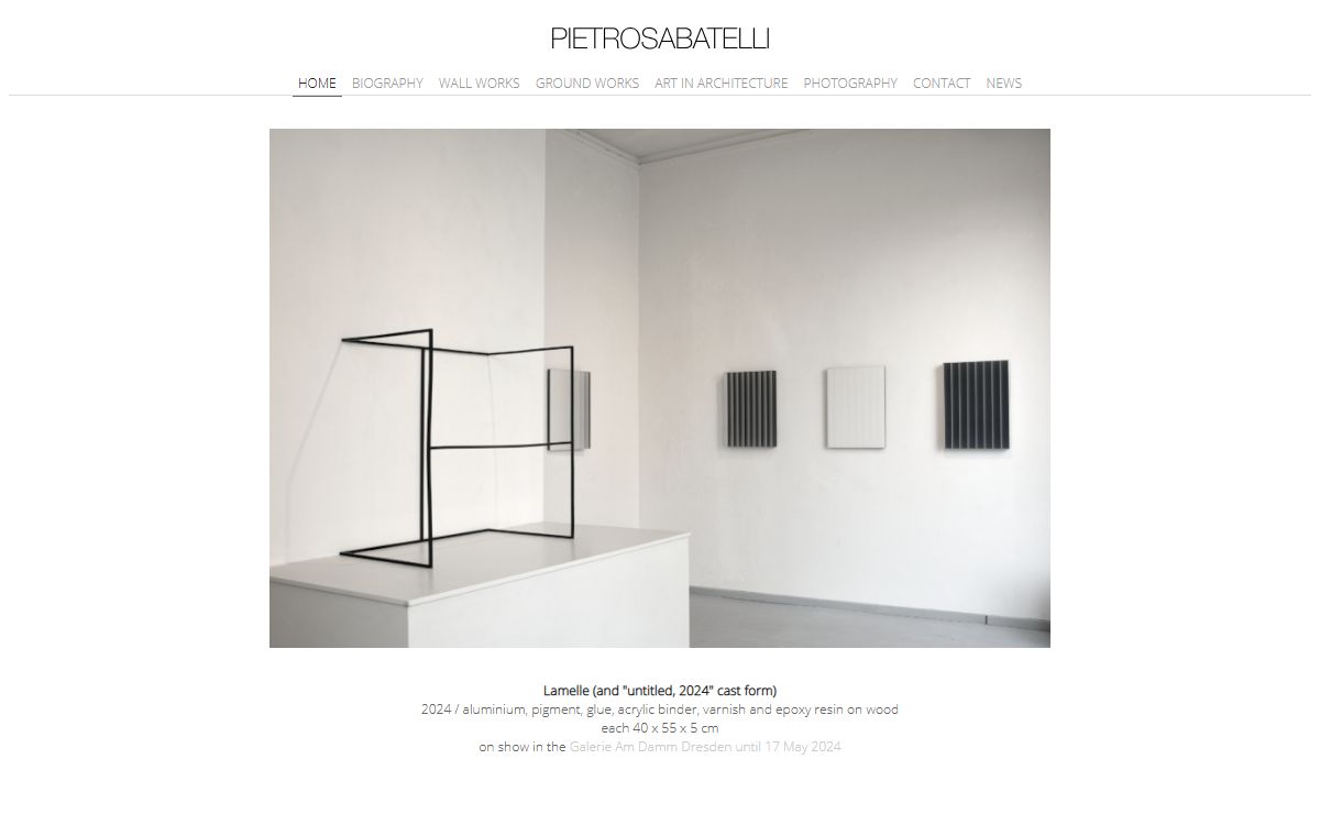 Pietro Sabatelli: Homepage