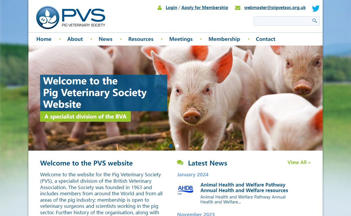 Welcome to the PVS website | Pig Veterinary Society
