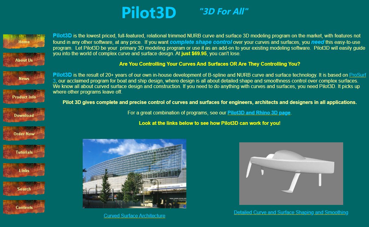 Pilot3D CAD and 3D Modeling Software