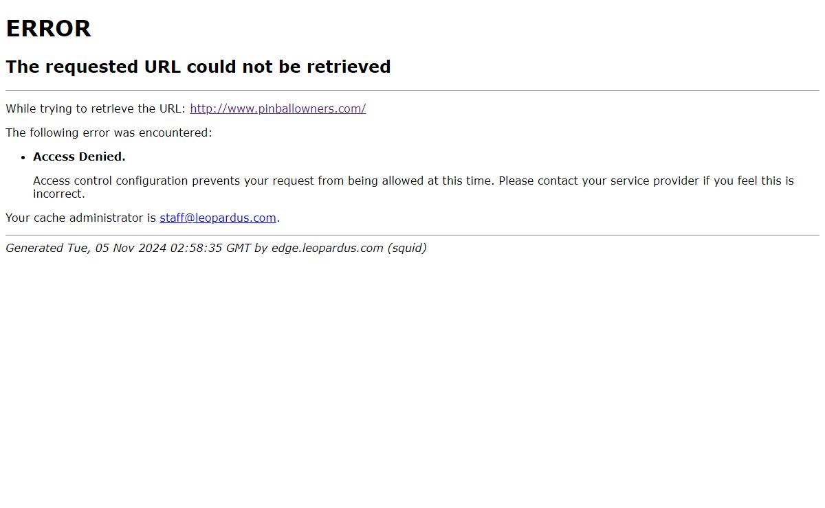 ERROR: The requested URL could not be retrieved