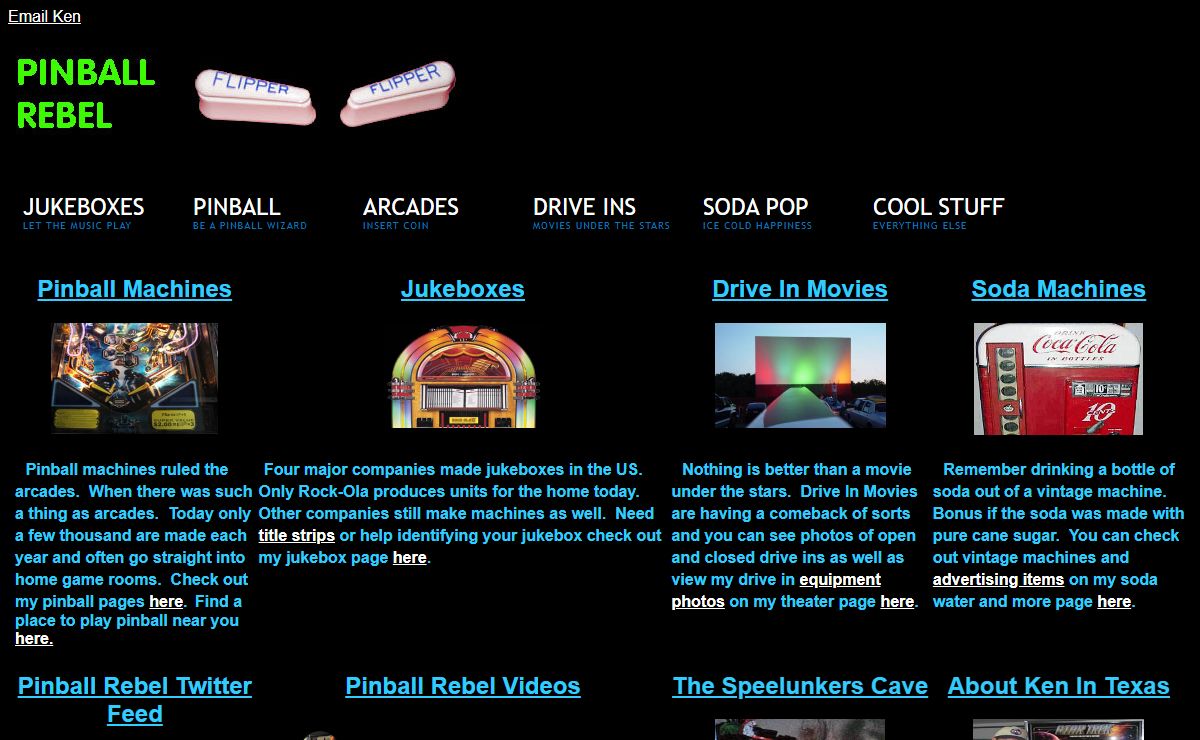 Pinball Rebel - The New Home Of Ken's Rockin Oldies