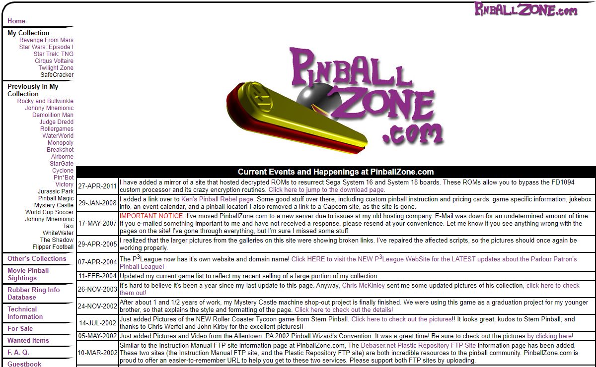 Welcome to PinballZone.com!