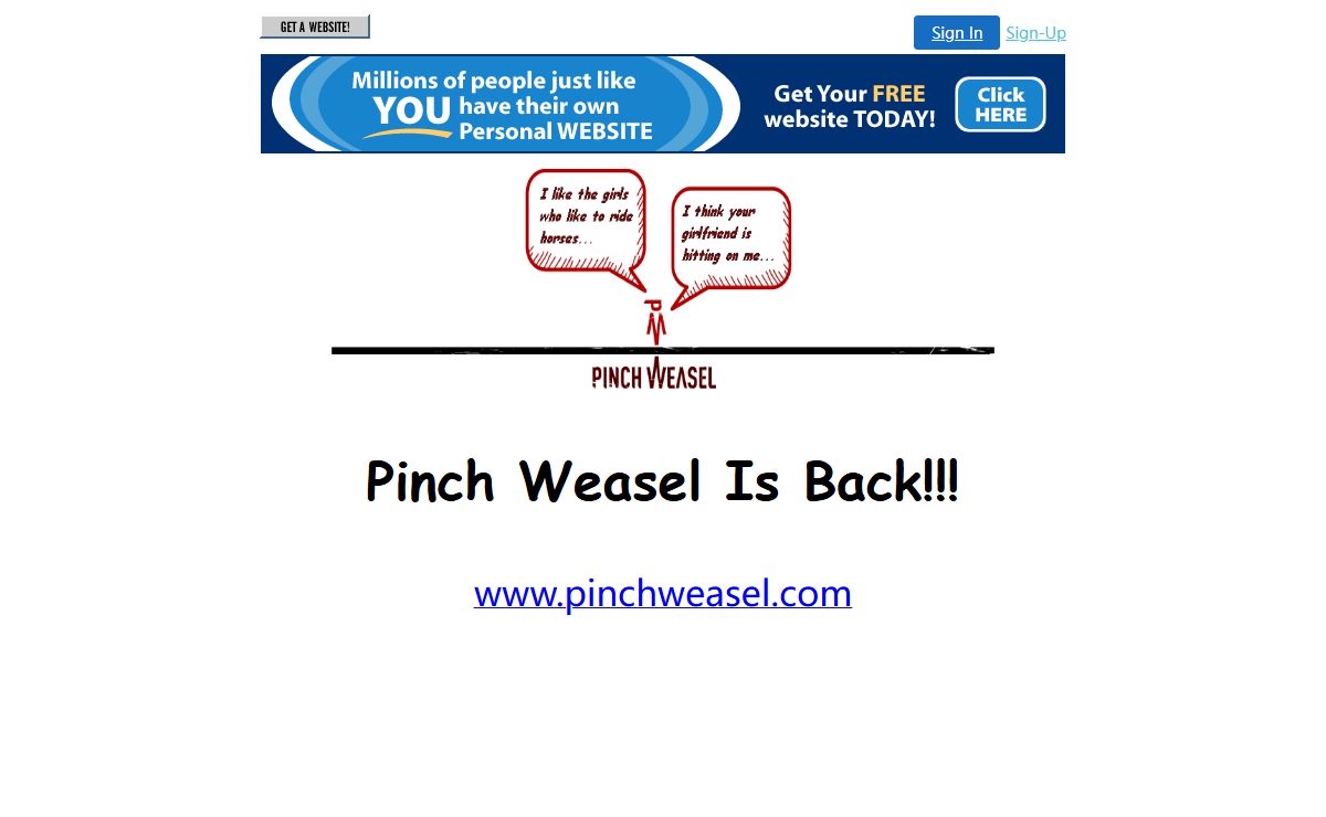 Pinch Weasel Is Back