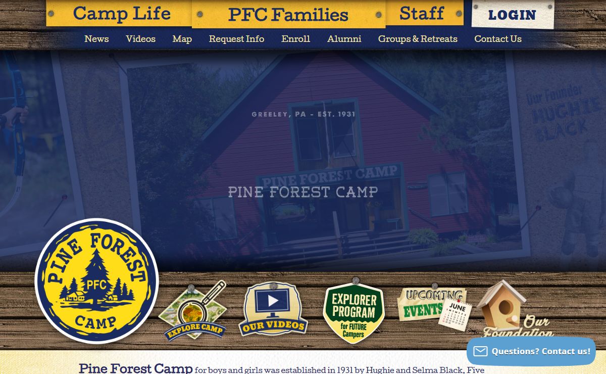 Home - Pine Forest Camp