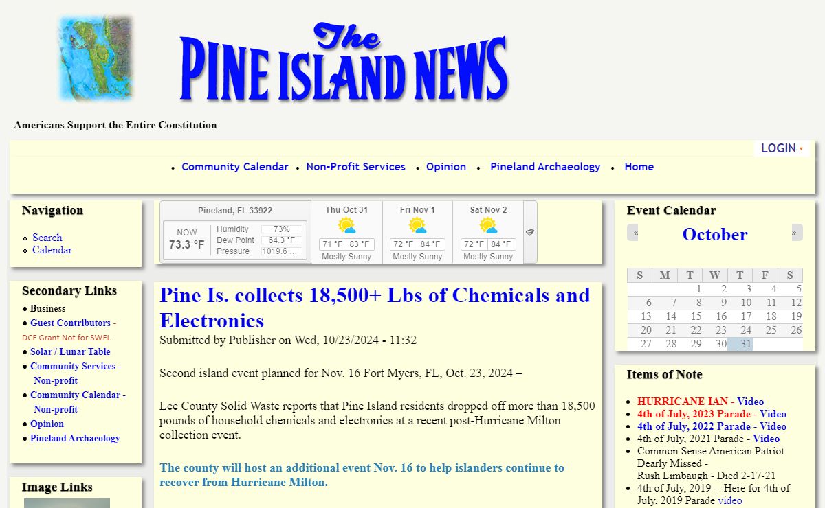Pine Island News | Americans Support the Entire Constitution