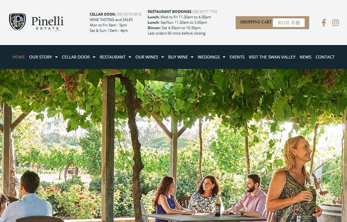Swan Valley Winery | Pinelli Estate Wines | Pinelli Estate Restaurant