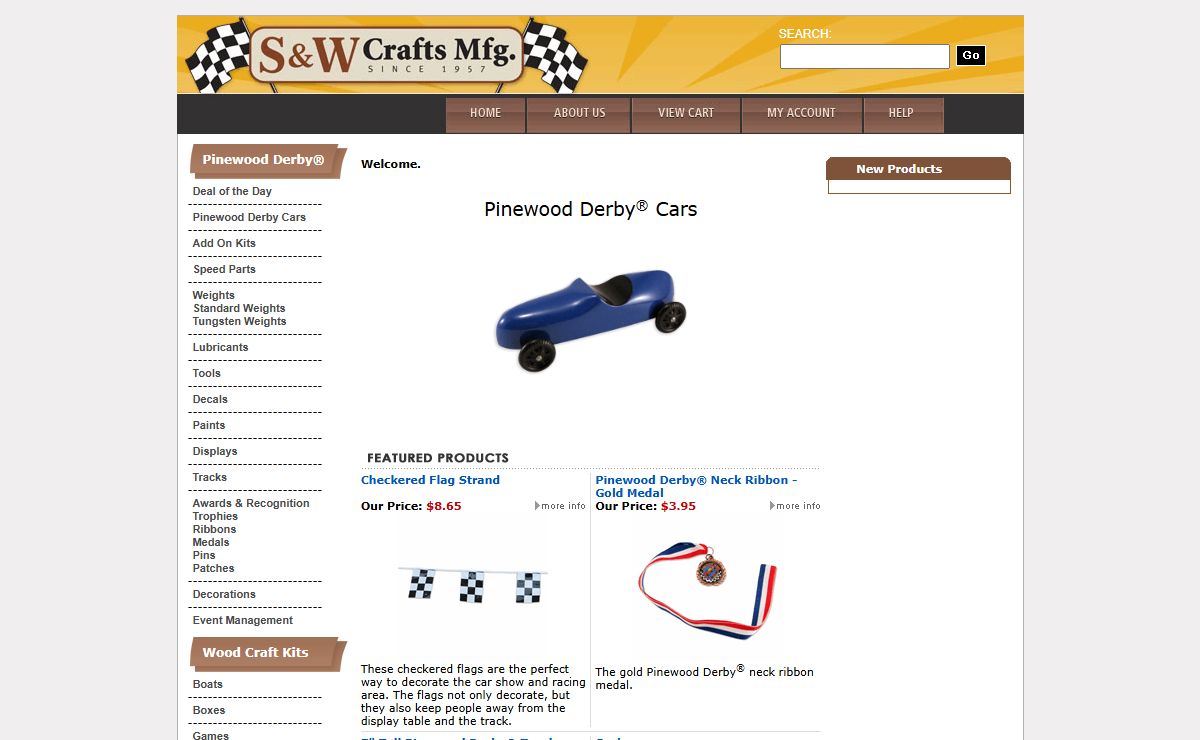 Pinewood Derby Cars | S&W Crafts, Mfg
