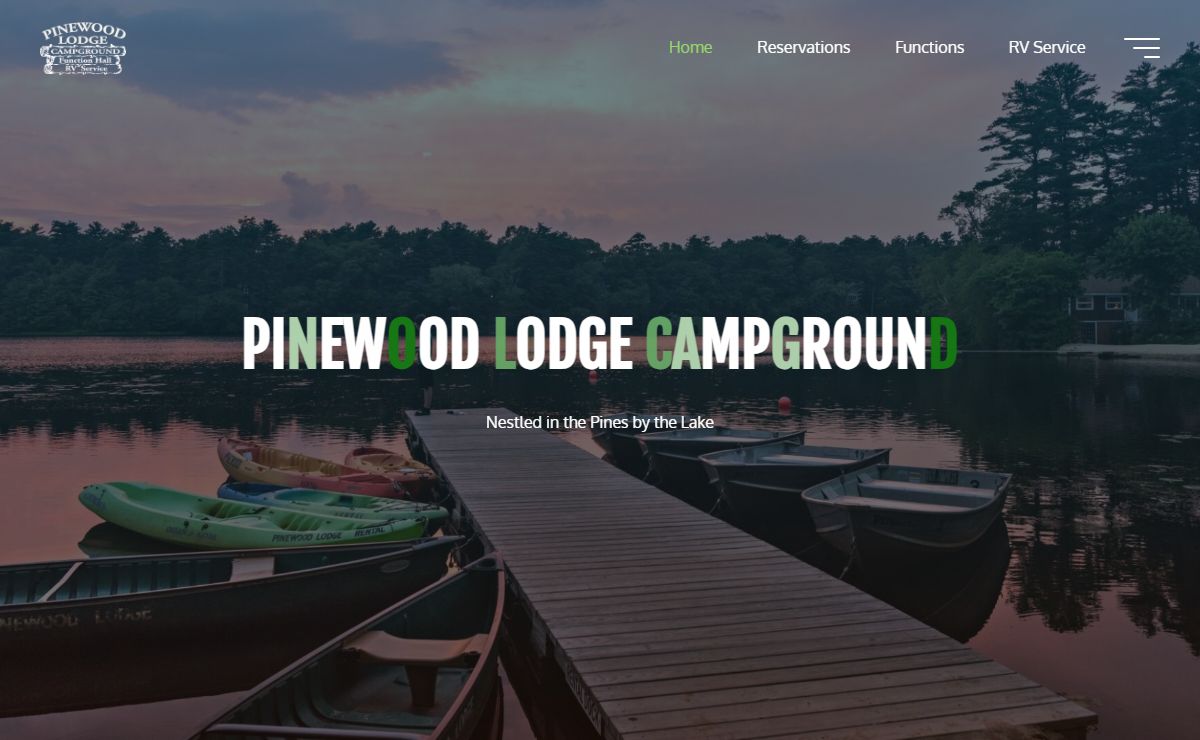 PINEWOOD LODGE CAMPGROUND – Nestled in the Pines by the Lake