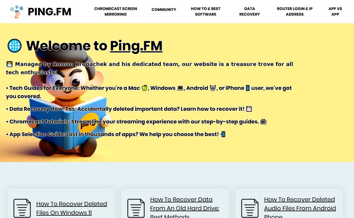 Ping.FM - Data Recovery, Apps, Software Tutorials & Tips. 2024