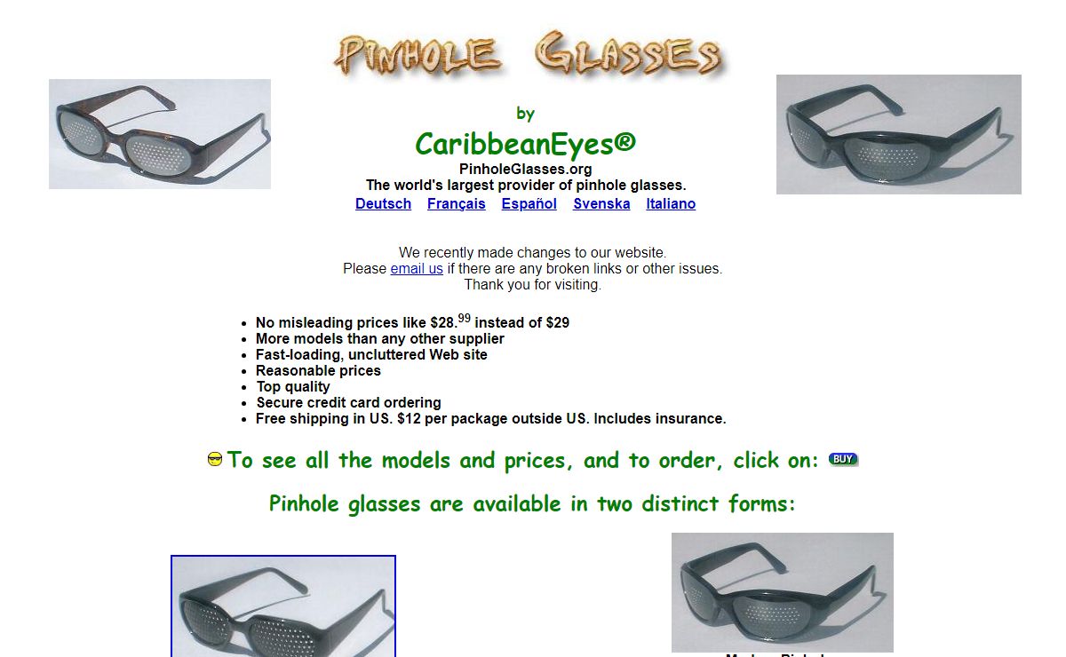 PINHOLE GLASSES.