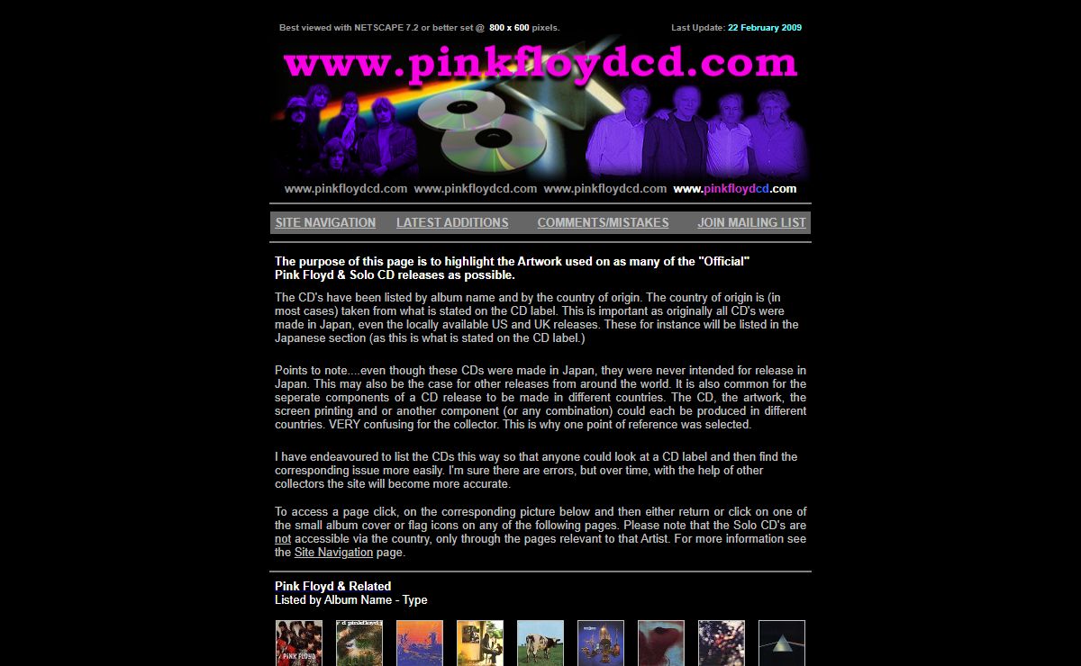 Gav's Pink Floyd CD ScaNZ