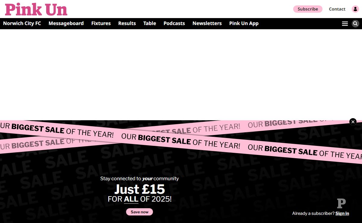 Norwich City News | The Pink Un