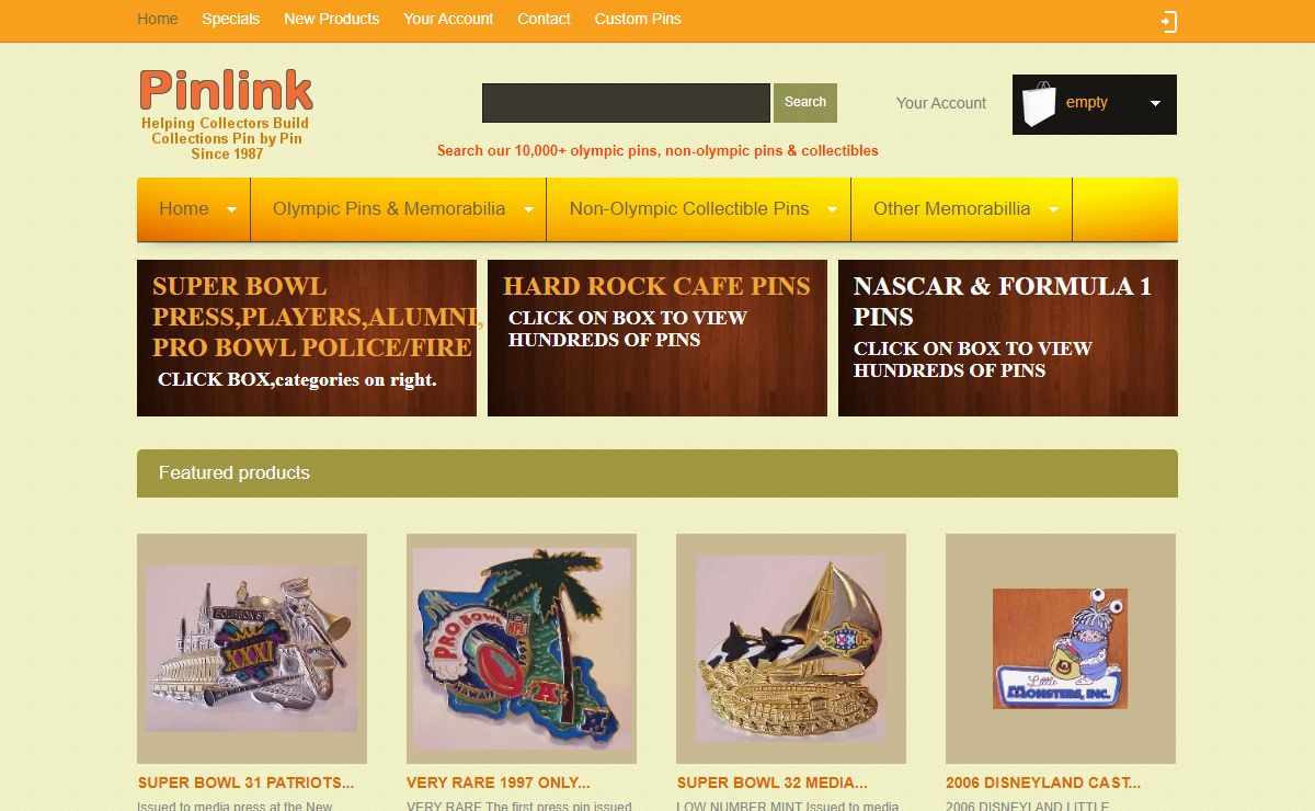 Collectible Pins - Pinlink Collectible Lapel Pins & Memorabilia