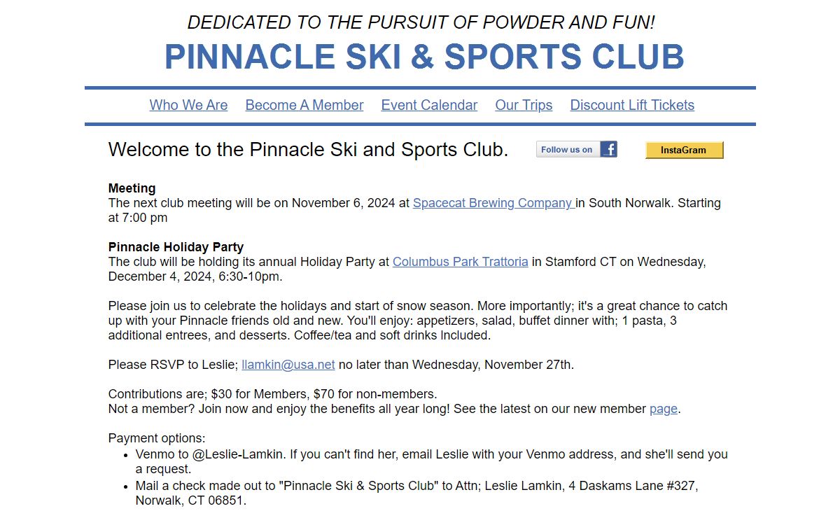 Pinnacle Ski Club