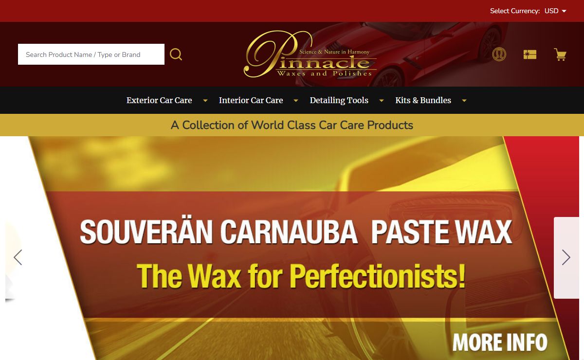Pinnacle Car Care Products: Pinnaclewax.com