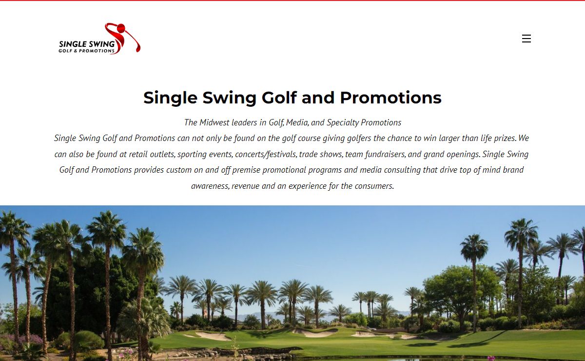 Single Swing Golf and Promotions