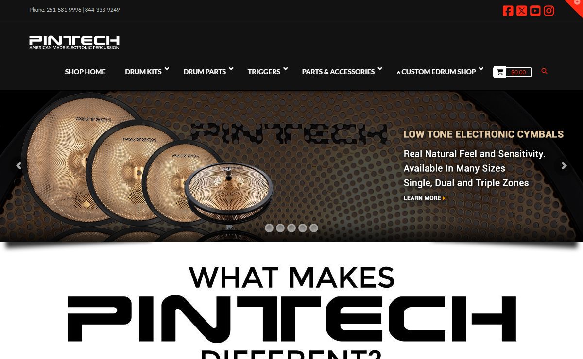 Pintech Percussion | Electronic Drum Kits and Accessories – American Made!