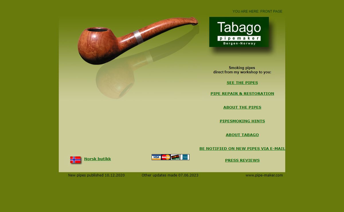 Tabago handmade tobacco pipes